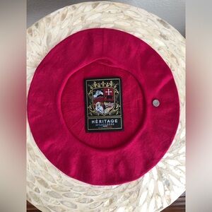 Laulhère Béret Basque Authentique été Heritage Pink Fuchsia Made In France Hat